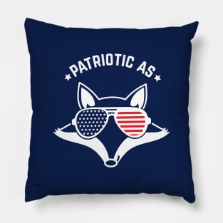 Patriotic As Fox Pillow