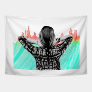 City Girl Design Tapestry