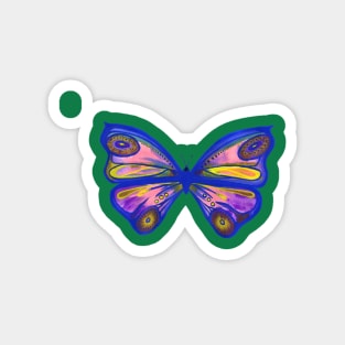 Watercolour Butterfly 1 (Purple) Magnet