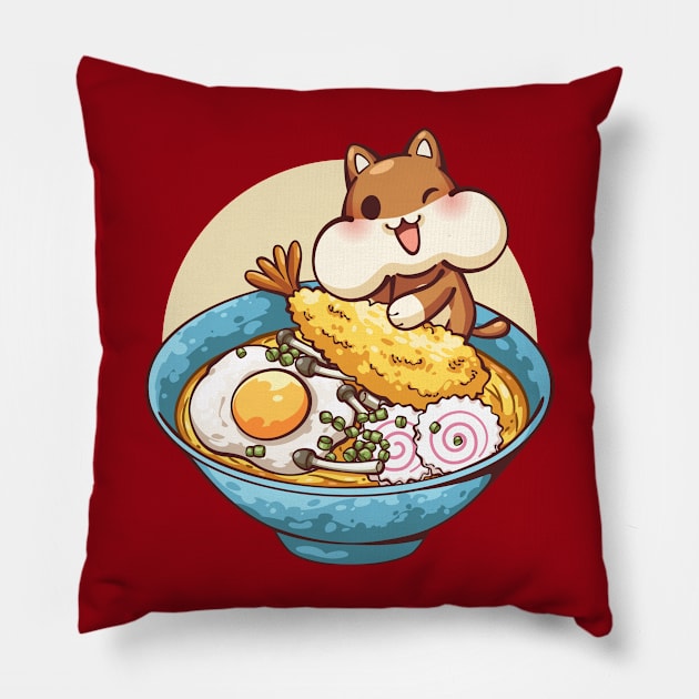 Ramen bowl lovers Pillow by Indiestyle