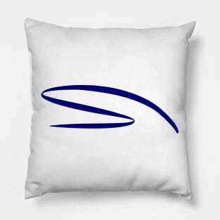 Blue ocean waves Pillow