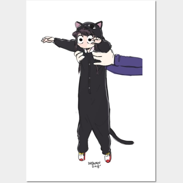 Komi-san Cat Ears Poster for Sale by darkerart