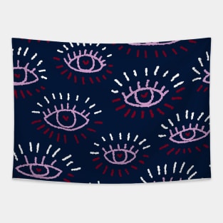 Heart Eye Pattern Tapestry