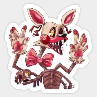 Five Nights at Freddy's 2 Sticker for Sale by art of AJA