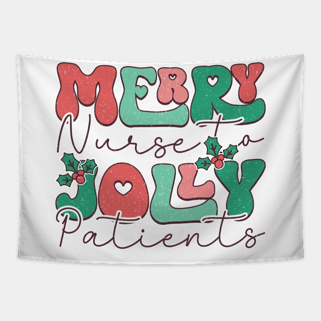 Merry Nurse Jolly Patient Tapestry by MZeeDesigns