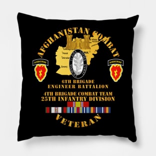 Afghanistan - Vet - 6th Bde Eng Bn - 4th BCT 25th ID w AFGHAN SVC Pillow