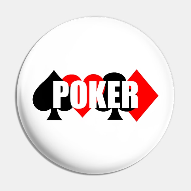 Stylish Poker Pin by idlei