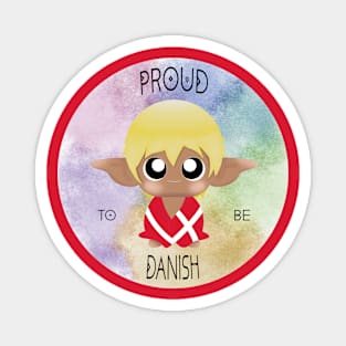 Proud to be Danish (Sleepy Forest Creatures) Magnet