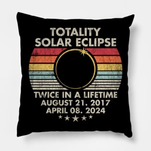 Total Solar Eclipse Twice In A Lifetime Pillow