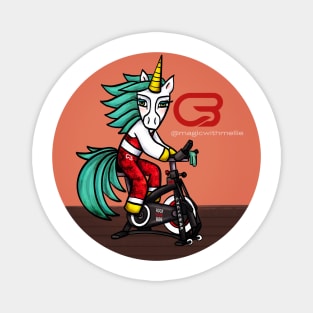 Sporticorn: Cyclebar Instructor Unicorn Magnet