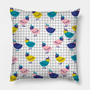 Cute Chickens Pattern Pillow