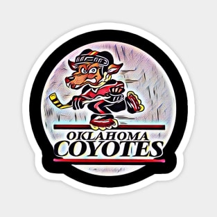 Oklahoma Coyotes Roller Hockey Magnet