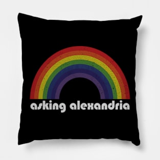 Asking Alexandria | Rainbow Vintage Pillow