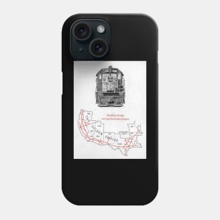 Southern Pacific Map Phone Case