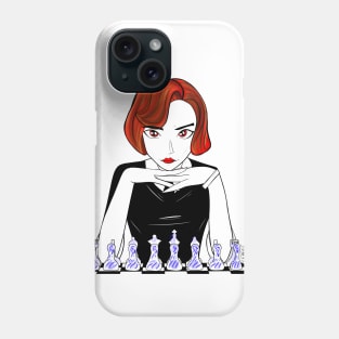 Beth the queen’s gambit in chessmaster Beth harmon art Phone Case