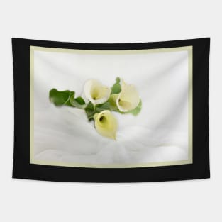 White Calla Lily Tapestry