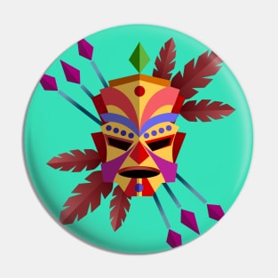 Tribal Mask Pin