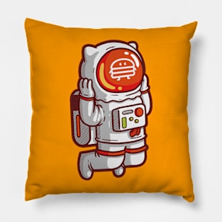 Burger Astronaut Pillow