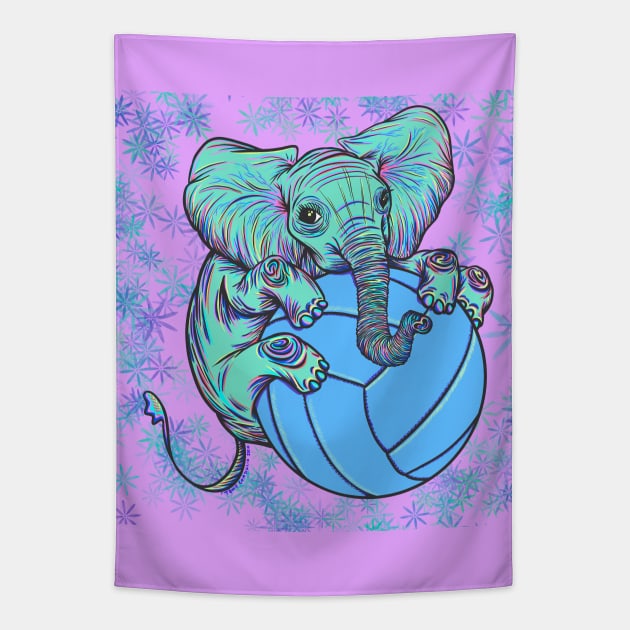 Roo the Elephant Tapestry by doubletony