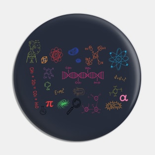 The Power of Science: Celebrate Scientific Discovery with Our Scientific Tools T-Shirt Pin