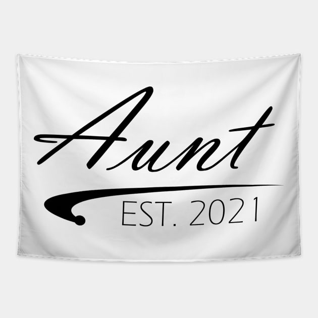 Aunt Est. 2021 Tapestry by KC Happy Shop