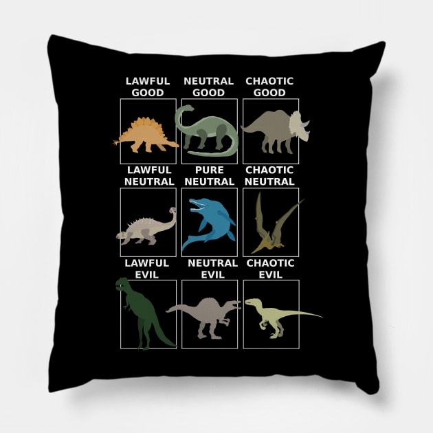 Dinosaurs Alignment Pillow by DigitalCleo