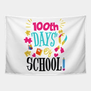 100th Day Of School 100 Days Of School Teacher Kids Tapestry