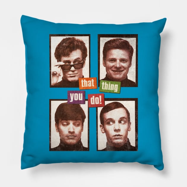 THAT THING YOU DO VINTAGE Pillow by lemoteuy