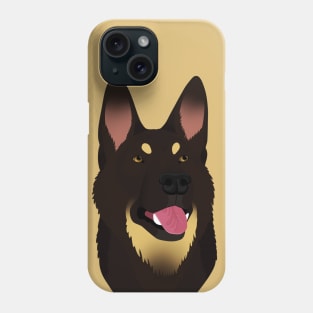 SimpliciTee - Black Bicolor German Shepherd Phone Case