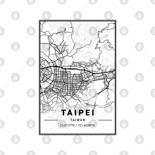 Taipei Light City Map by tienstencil