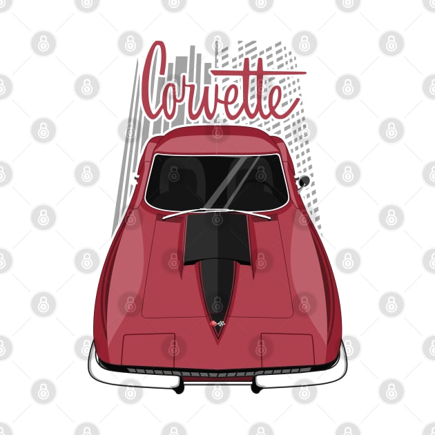 Corvette C2 - Maroon by V8social