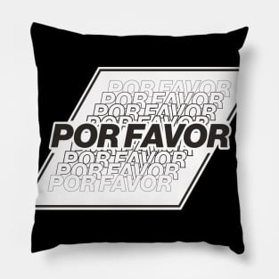 Por Favor - BLACK Pillow