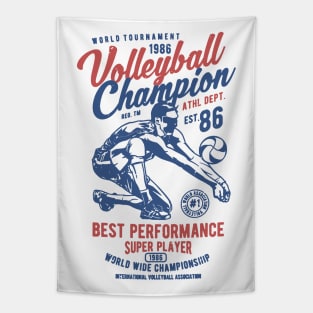 Volleyball Champion 86 Tapestry