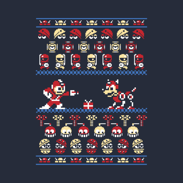 Christmas man - Megaman Ugly Sweater, Christmas Sweater & Holiday Sweater