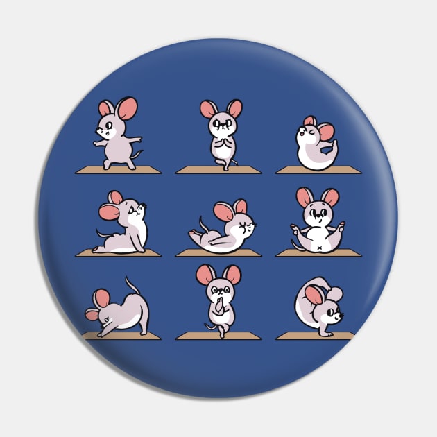 Mouse Yoga Pin by huebucket