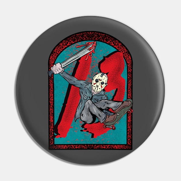 Friday the 13th Pin by Cottage 13 Designs