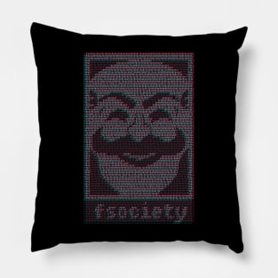 mr. robot fsociety .dat Pillow