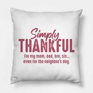 Simply Thankful Pillow