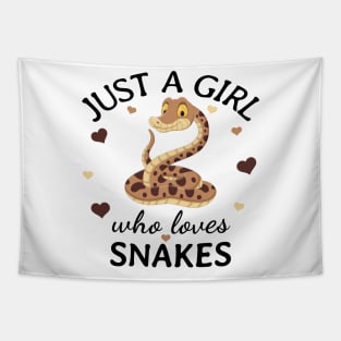 Just a Girl Who Loves snakes Gift Tapestry