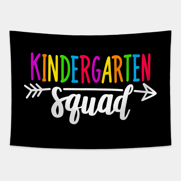 Team Kindergarten Squad Tee Teacher Back To School Gift Tapestry by Ramadangonim