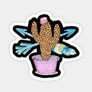 Cactus Leopard Magnet