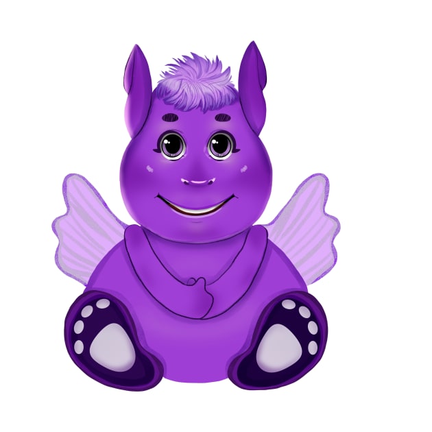 purple elf by miladigiart