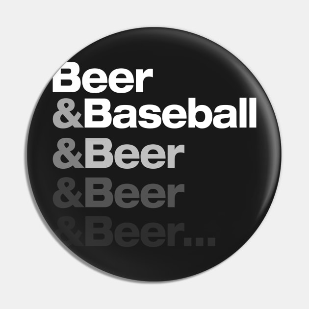 Beer & Baseball Pin by NineBlack