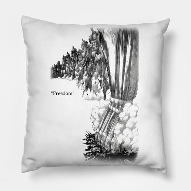 "Freedom" Version 2 Pillow by Stupickeroonies