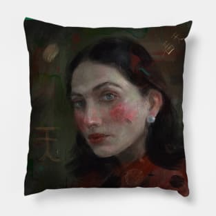 Girl portrait Pillow