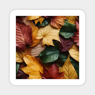 Autumn Leaves Pattern 14 Magnet