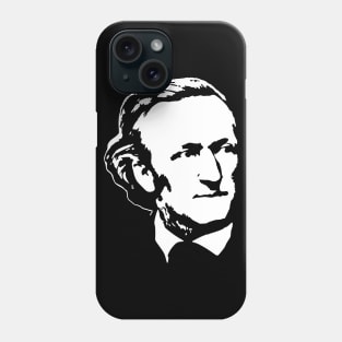 Richard Wagner White On Black Phone Case