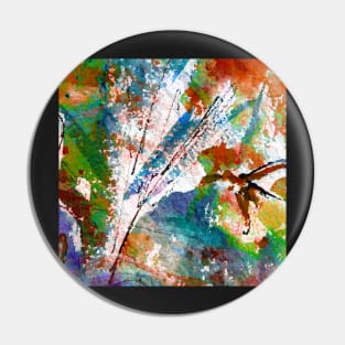 Intuitive Organic Abstract Watercolor in Rust Pin