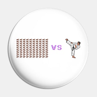 Fight 100 Duck Sized Horses Pin