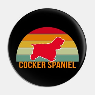 Cocker Spaniel Vintage Silhouette Pin